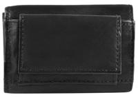 Mini portemonnee Leer Zwart Excellanc - thumbnail