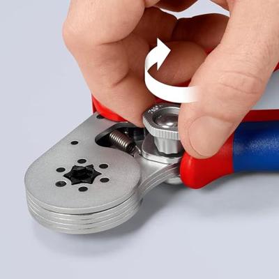Knipex Zelfinstellende krimptang voor adereindhulzen | Met zij-invoering - 975514 - thumbnail