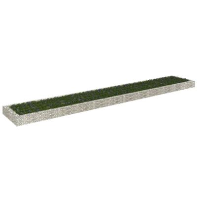 VidaXL Gabion plantenbak verhoogd 600x100x20 cm gegalvaniseerd staal