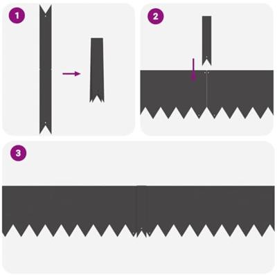 Gazonranden 10 pcs Zwart 100 x 0.5 x 20 cm Staal