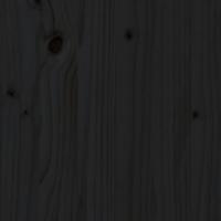 2-delige Loungeset massief grenenhout zwart - thumbnail