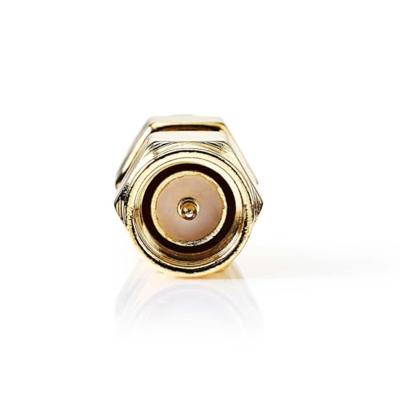 SMA-Adapter | SMA Male Omgekeerde Polariteit | SMA Male | Verguld | 50 Ohm | Recht | Koper | Goud |