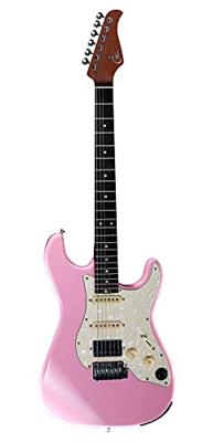 Mooer GTRS Guitars Standard 800 Shell Pink Intelligent Guitar met gigbag - thumbnail