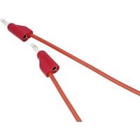VOLTCRAFT MSB-100 Meetsnoer Banaanstekker 4 mm Banaanstekker 4 mm 1 m Rood 1 stuk(s) - thumbnail