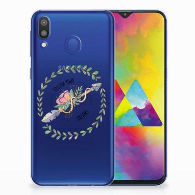 Samsung Galaxy M20 (Power) Telefoonhoesje met Naam Boho Dreams
