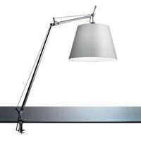 Artemide Tolomeo Mega klemlamp retrofit met schakelaar 36cm grijs - thumbnail