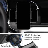 Mobilize Universal Car Holder for Round Air Vent Black - thumbnail
