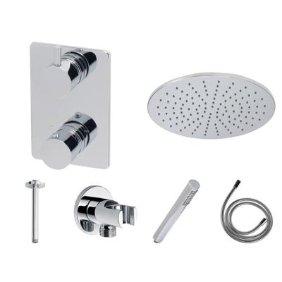 Wiesbaden one-pack inbouwthermostaatset type 103 CHR (30cm) Wiesbaden one-pack inbouwthermostaatset type 103 CHR (30cm)