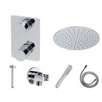 Wiesbaden one-pack inbouwthermostaatset type 103 CHR (30cm) - thumbnail