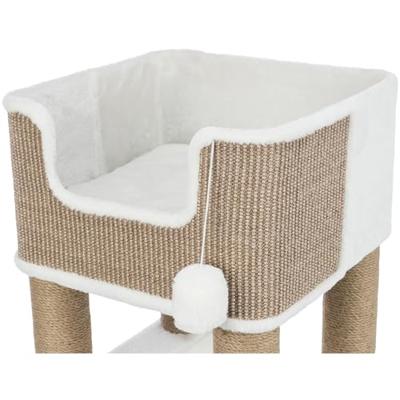 TRIXIE Lucano-kattenboom 110cm - Wit en taupe - thumbnail