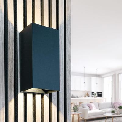 Miles XL LED Wandlamp - 20W 2000lm - IP65 Waterdicht - 3000K Warm Wit - Binnen en buiten - Up & Down Light - Zwart