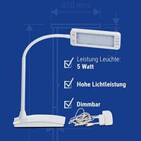 Maul MAULpearly colour vario 8201702 LED-bureaulamp 6 W Energielabel: D (A - G) Wit - thumbnail