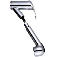 SUPRA ééngreepsmengkraan keuken met uittrekbare sproeier, chroom uittrekbare, omstelbare sproeier, 2 functies en met antikalk nozzles 90° draaibereik keramische schijven geluidsarme, verwissel - thumbnail