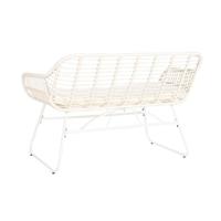 Bank en tafel set DKD Home Decor Metaal Synthetische rotan 124 x 74 x 84 cm - thumbnail