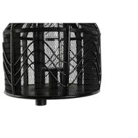 Kaarshouder Home ESPRIT Zwart Metaal 26,5 x 26,5 x 28 cm - thumbnail