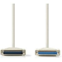Nedis Seriële Kabel | D-SUB 25-Pins Male naar D-SUB 25-Pins Female | 2 m | 1 stuks - CCGP52110IV20 CCGP52110IV20 - thumbnail