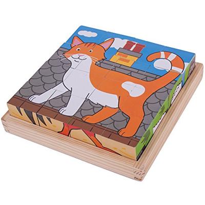 Bigjigs houten blokpuzzel boerderijdieren
