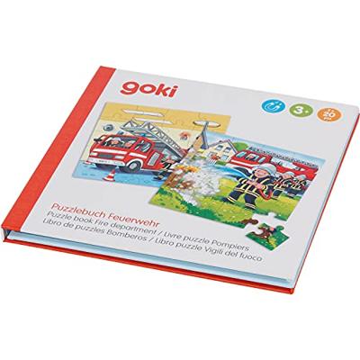 Goki magnetisch legpuzzelboek brandweer, 40st.