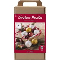 Creativ Company Hobbyset kerstballen, glitter, 1 doos - thumbnail