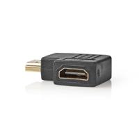 Nedis HDMI-Adapter HDMI-Connector - HDMI Female Rechts Gehoekt Zwart - thumbnail
