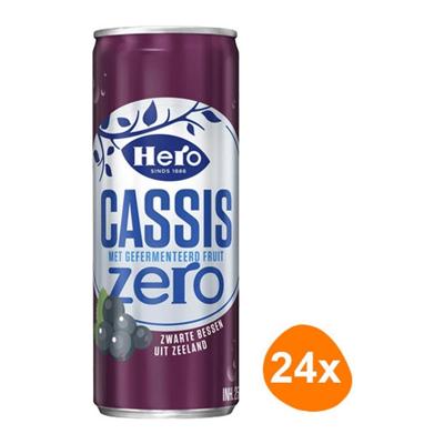 Hero - Cassis Zero - 24x 250ml