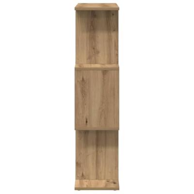 Kamerscherm / boekenkast 3-laags 70x24x97 cm hout artisanaal