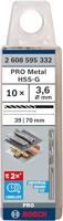 Bosch Accessoires Metaalboren HSS-G, Standard 3,6 x 39 x 70 mm 10st - 2608595332 - thumbnail