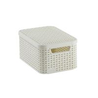 Curver style mand s met deksel ivoor - thumbnail