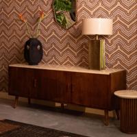 Dutchbone TV-meubel 'Arda' Walnoot en travertin, 160cm - thumbnail