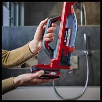 Einhell Brillianto Power X-Change Raamreiniger Rood, Zwart Aantal meegeleverde accus: 0 - thumbnail
