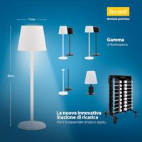Tafellamp securit feline led opl dimbaar wit - thumbnail