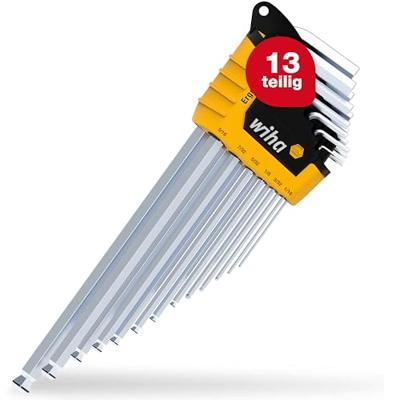Wiha Stiftsleutelset | in ErgoStar houder | |eskantkogelkop | MagicRing | 14-delig | mat verchroomd | inchuitvoering | in blister - 43852 - 43852 - thumbnail
