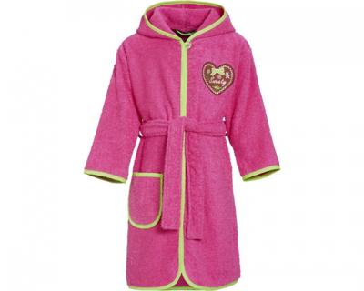 Playshoes Badjas Hart Roze Junior Maat 86/92