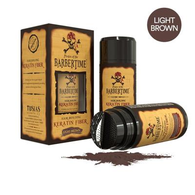 Barbertime hair building keratin fiber light brown 21gr. Barbertime hair building keratin fiber light brown 21gr.