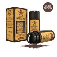 Barbertime hair building keratin fiber light brown 21gr. - thumbnail