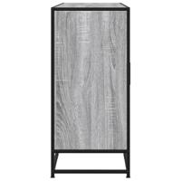 Dressoir 134x35x76 cm bewerkt hout grijs sonoma eikenkleurig - thumbnail