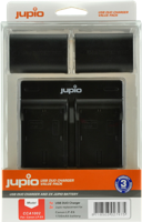 Jupio Kit: 2 x camera-accu LP-E6 1700mAh + USB Dual lader - thumbnail