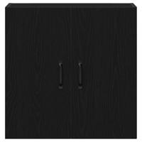 Wandkast 60x31x60 cm bewerkt hout zwart eikenkleurig - thumbnail