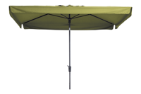 Grote Luxe Parasol Delos 200x300 cm Polyester Sage Groen van Madison - thumbnail