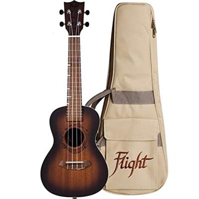 Flight Gemstone Series DUC380 Amber concert ukelele met gigbag Flight Gemstone Series DUC380 Amber concert ukelele met gigbag