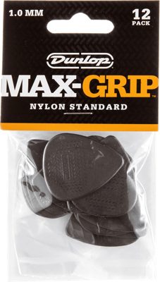 Dunlop 449P100 Max Grip Plectrum 1.00mm 12-Pack