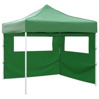 Vouwtent met 2 wanden 3x3 m groen - thumbnail