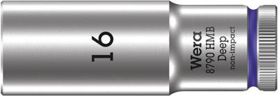 Wera 8790 HMB Deep Hand- en Machinedop met 3/8"-aandrijving, 16 x 64 mm 05004538001 Wera 8790 HMB Deep Hand- en Machinedop met 3/8"-aandrijving, 16 x 64 mm 05004538001
