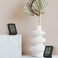 BRESSER ClimaTemp Hygro Indicator Set van 6 Thermo-/Hygrometers (zwart) - thumbnail