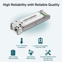 TP-Link TL-SM321A netwerk transceiver module Vezel-optiek 1250 Mbit/s SFP - thumbnail