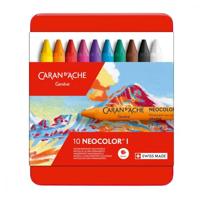 Caran Dache Caran d'ache neocolor i, l: 10 cm, dikte 8,5 mm, diverse kleuren, 10 stuk/ 1 doos - thumbnail