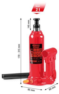 KS Tools Hydraulische flessenkrik