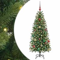 Kunstkerstboom met 150 LED met standaard Groen 150 cm PE en PVC - thumbnail