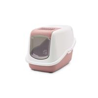 Kattenbak Nestor roze/wit 56X39X39 - thumbnail