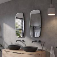 Ben Sandro Spiegel 40x4x80 cm Mat Zwart - thumbnail